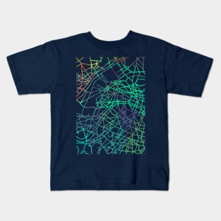 Paris Map Kids T-Shirt